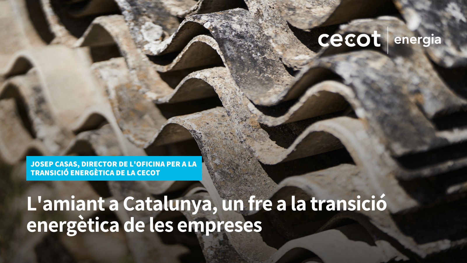 L’amiant a Catalunya, un fre a la transició energètica de les empreses