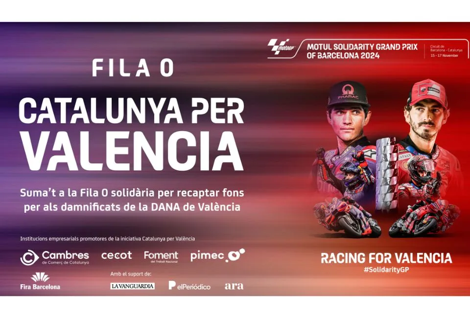 Participa a la FILA 0: una iniciativa solidària per ajudar les víctimes de la DANA a la final de Moto GP