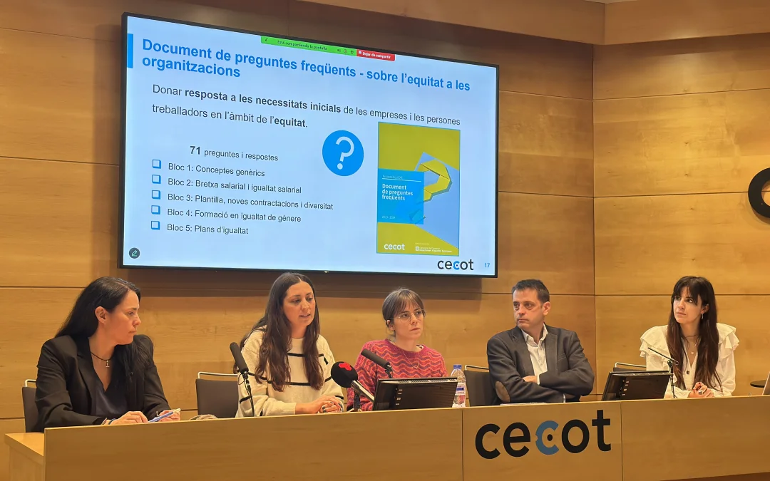 La Cecot impulsa la igualtat i l’equitat de gènere en l’àmbit empresarial mitjançant una bateria d’eines d’ús al si de les pimes com l’innovador diagnòstic digital de l’IGx3