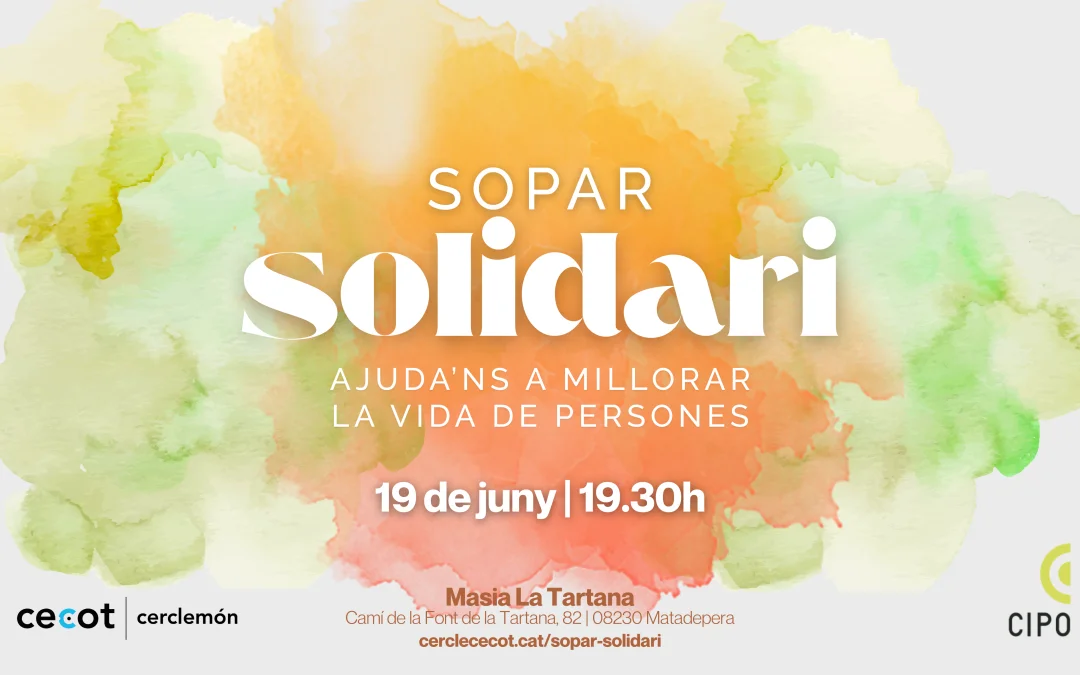 Torna el Sopar Solidari de CercleMón, obert a empreses i professionals