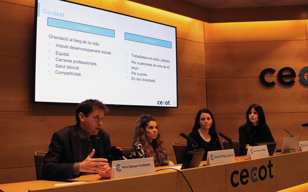 La Cecot aposta per la orientacio professional al llarg de la vidade les persones com a mecanisme de desenvolupament socioeconomic del pais