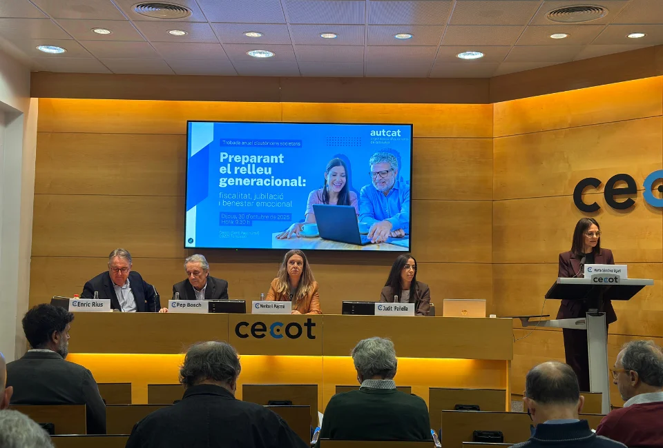 Com preparar el relleu generacional? L’Autcat aborda fiscalitat, jubilació i benestar emocional