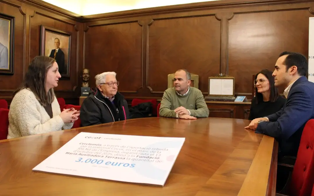 3.000 euros que es transformen en oportunitats: el compromís solidari de la Cecot i Cerclemón amb Terrassa