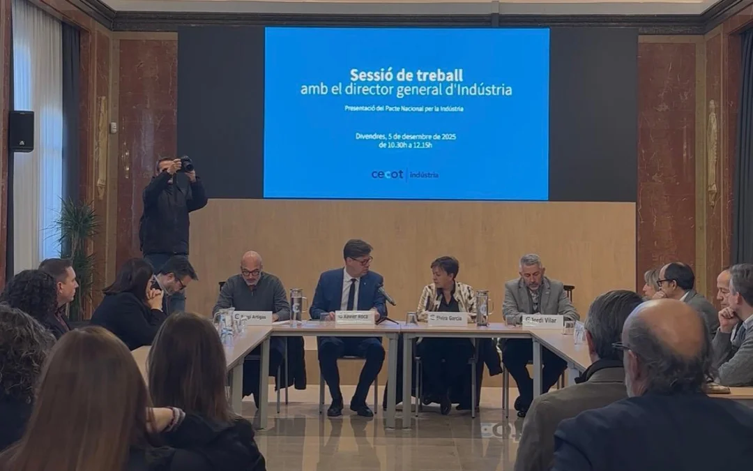 La Cecot reuneix empresaris industrials amb el director general d’Indústria per analitzar el nou Pacte Nacional per a la Indústria 2026–2030
