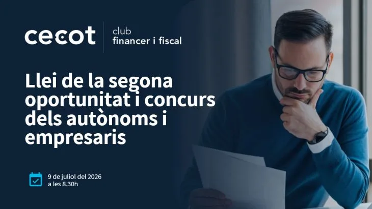 Llei de la segona oportunitat i concurs dels autònoms i empresaris