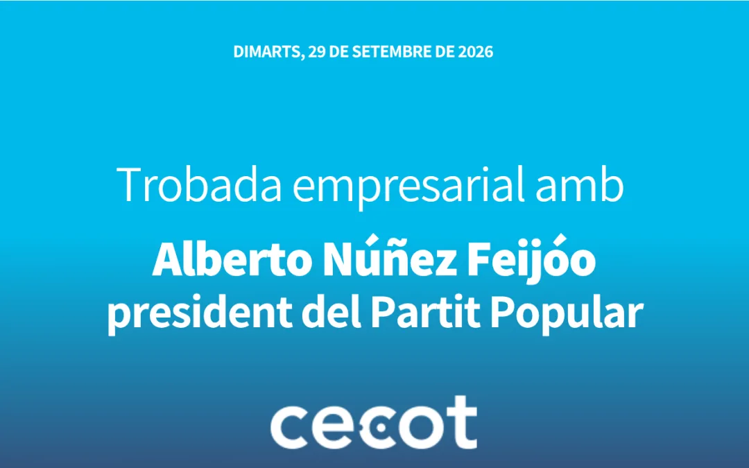 Trobada empresarial a Cecot amb el president del Partido Popular, Alberto Núñez Feijóo