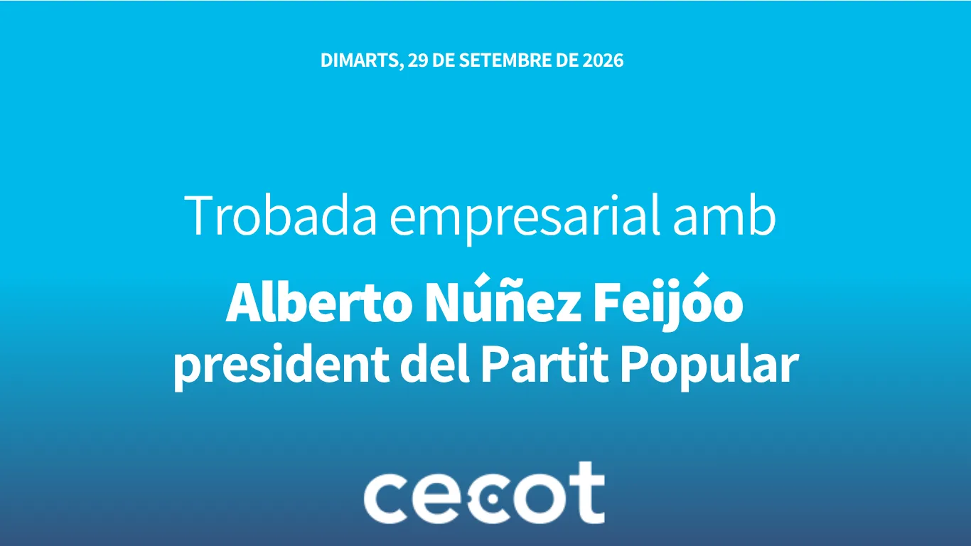 Trobada empresarial a Cecot amb el president del Partido Popular, Alberto Núñez Feijóo